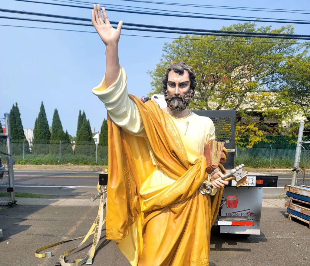 Plaster Statue Repair and Repainting